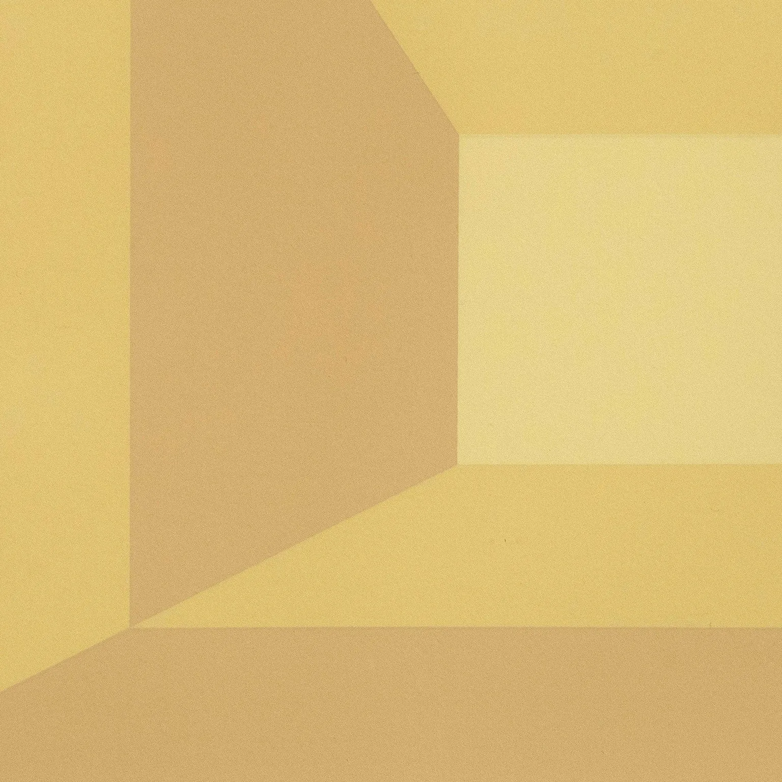 JOSEF ALBERS "MITERED SQUARES - BUTTER" SCREENPRINT, 1976