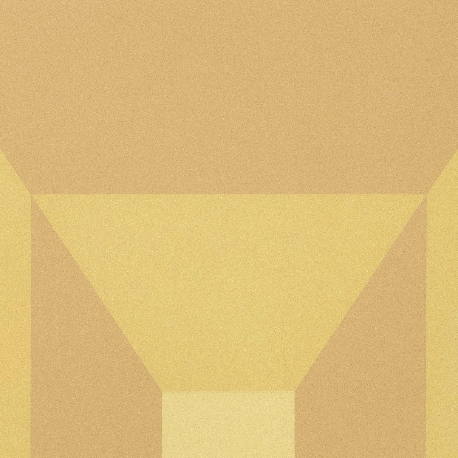 JOSEF ALBERS "MITERED SQUARES - BUTTER" SCREENPRINT, 1976