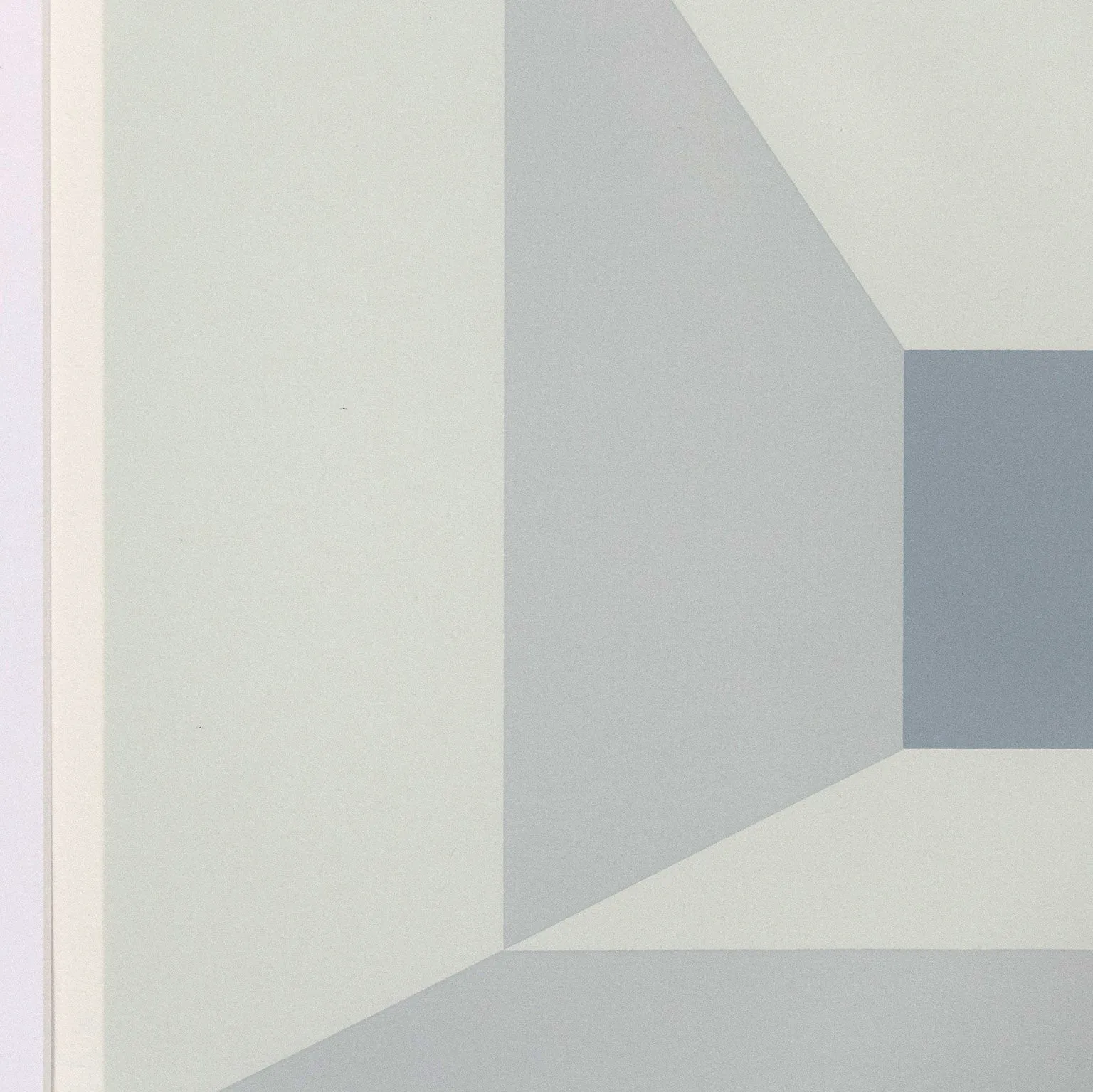 JOSEF ALBERS "MITERED SQUARES - FOG" SCREENPRINT, 1976