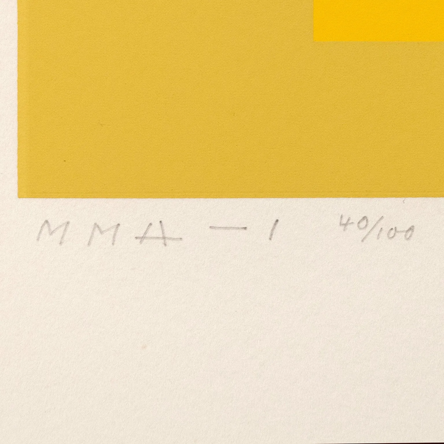 JOSEF ALBERS "ORGANIC YELLOW" SCREENPRINT, 1970