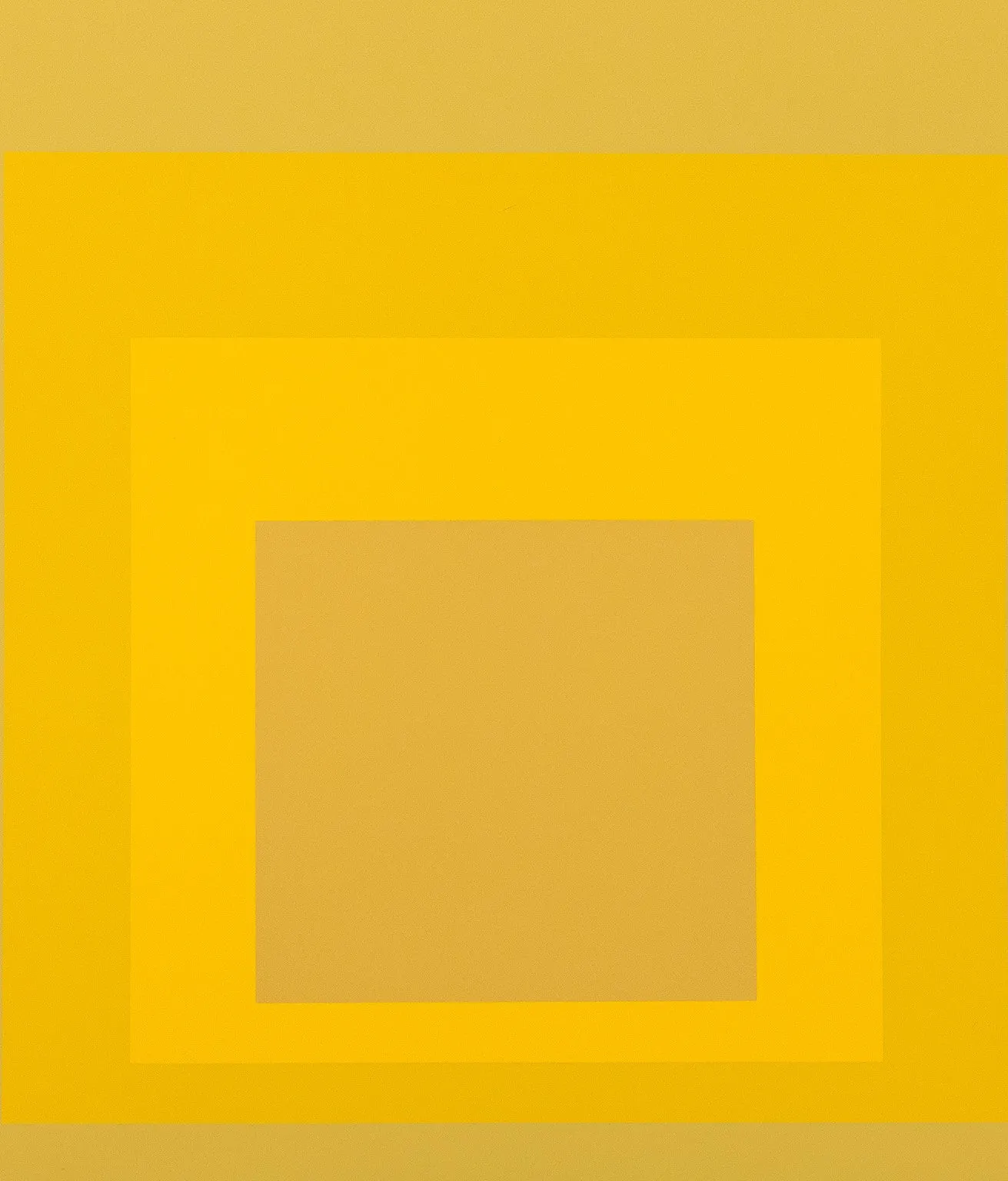 JOSEF ALBERS "ORGANIC YELLOW" SCREENPRINT, 1970