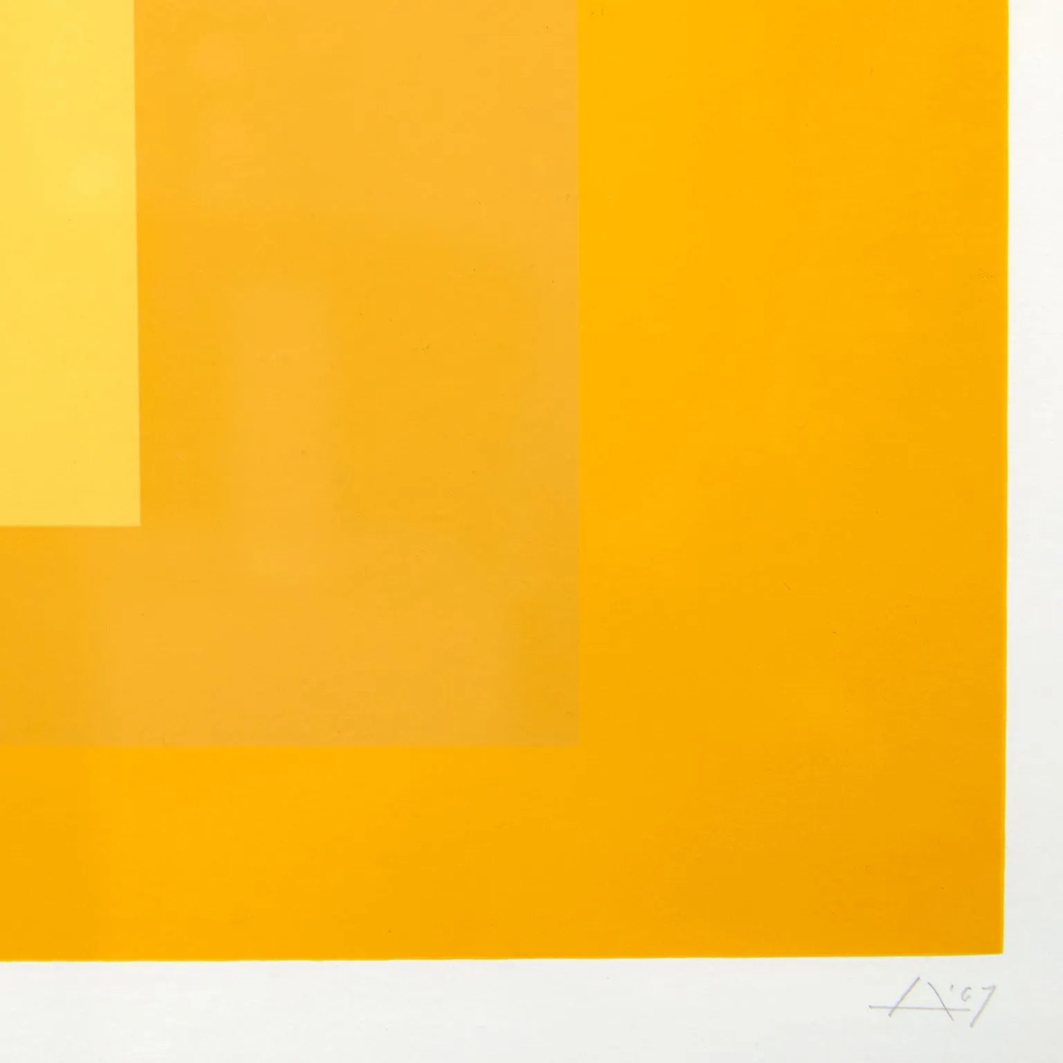 JOSEF ALBERS "YELLOW SPECTRUM" 1967