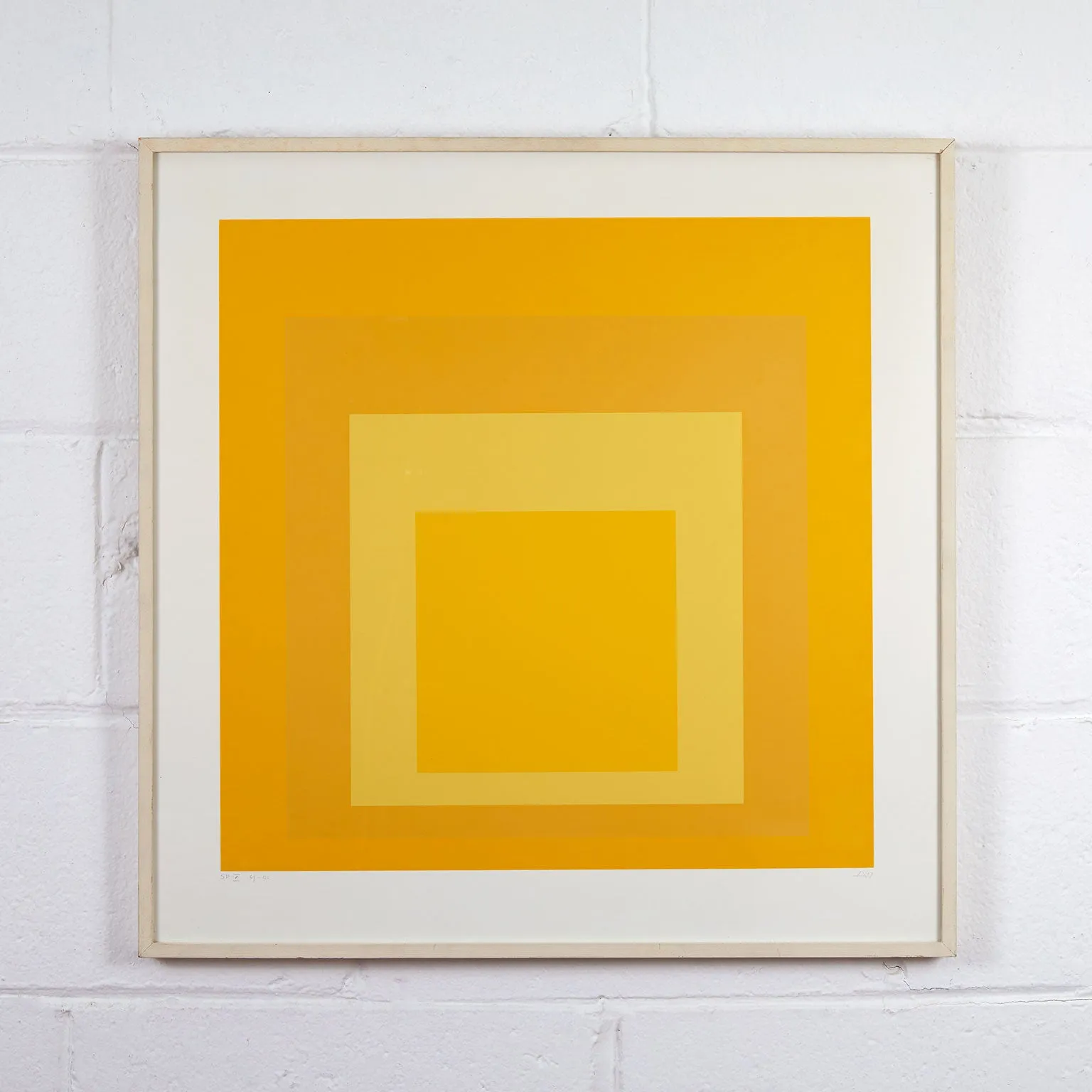 JOSEF ALBERS "YELLOW SPECTRUM" 1967