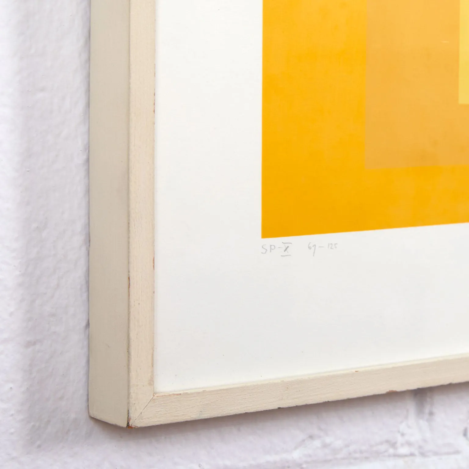 JOSEF ALBERS "YELLOW SPECTRUM" 1967