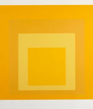 JOSEF ALBERS "YELLOW SPECTRUM" 1967