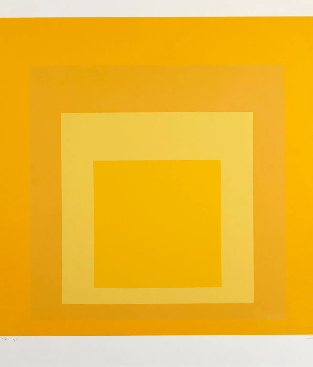 JOSEF ALBERS "YELLOW SPECTRUM" 1967