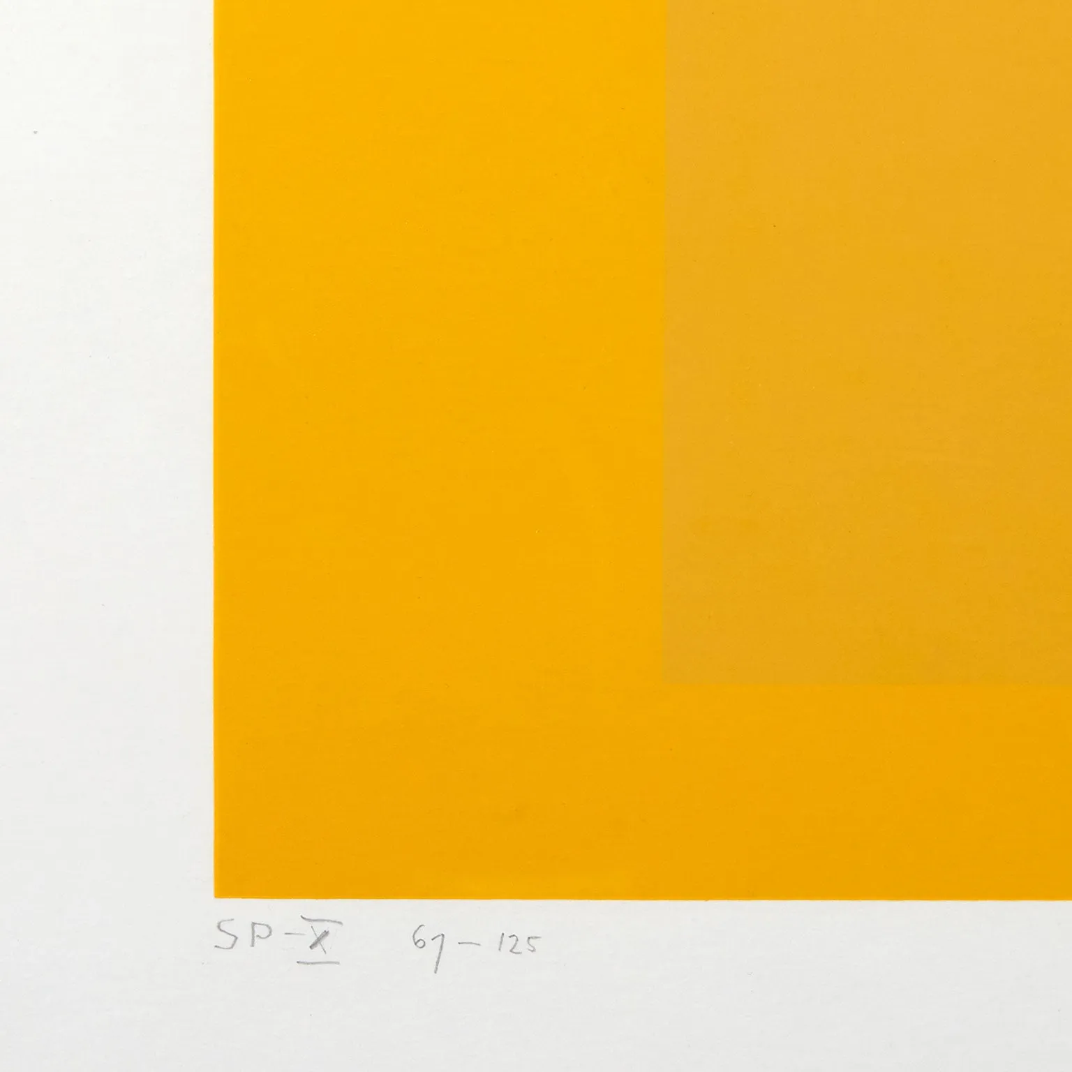 JOSEF ALBERS "YELLOW SPECTRUM" 1967