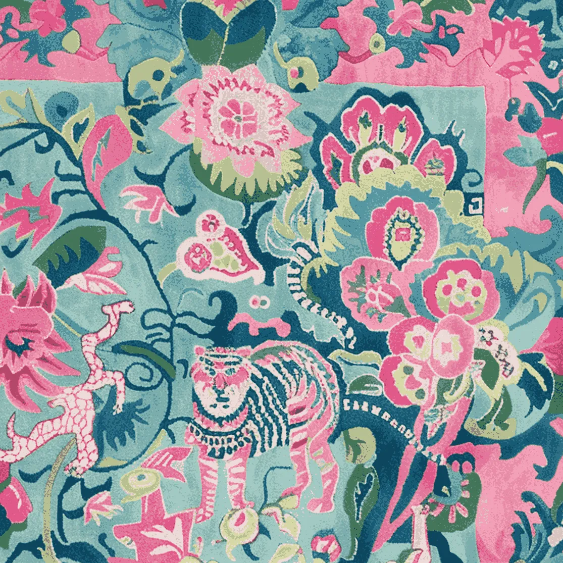 Jungle Bloom Hand Tufted Rug