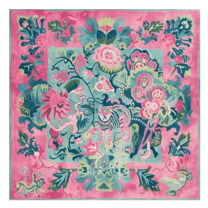Jungle Bloom Hand Tufted Rug