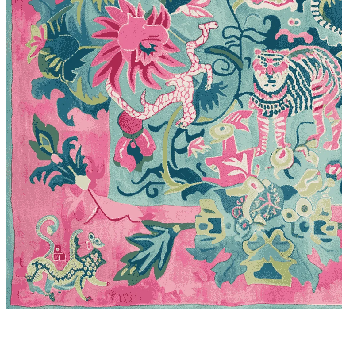 Jungle Bloom Hand Tufted Rug