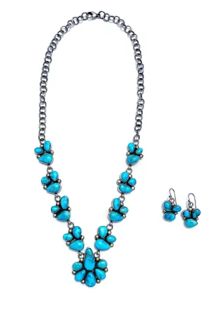 Kathleen Chavez Blue Bird Turquoise Necklace Set