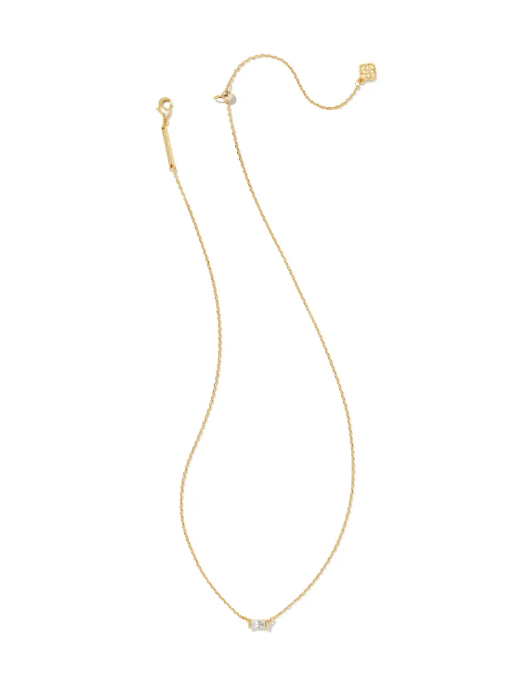 Kendra Scott Juliette Pendant Necklace - Gold Dichroic Glass