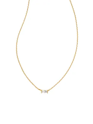 Kendra Scott Juliette Pendant Necklace - Gold Dichroic Glass