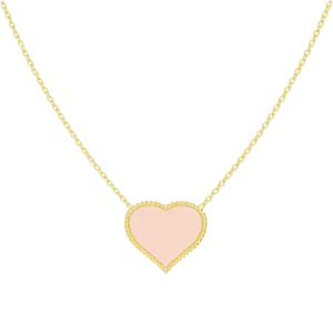 Kids Enamel Heart Necklace
