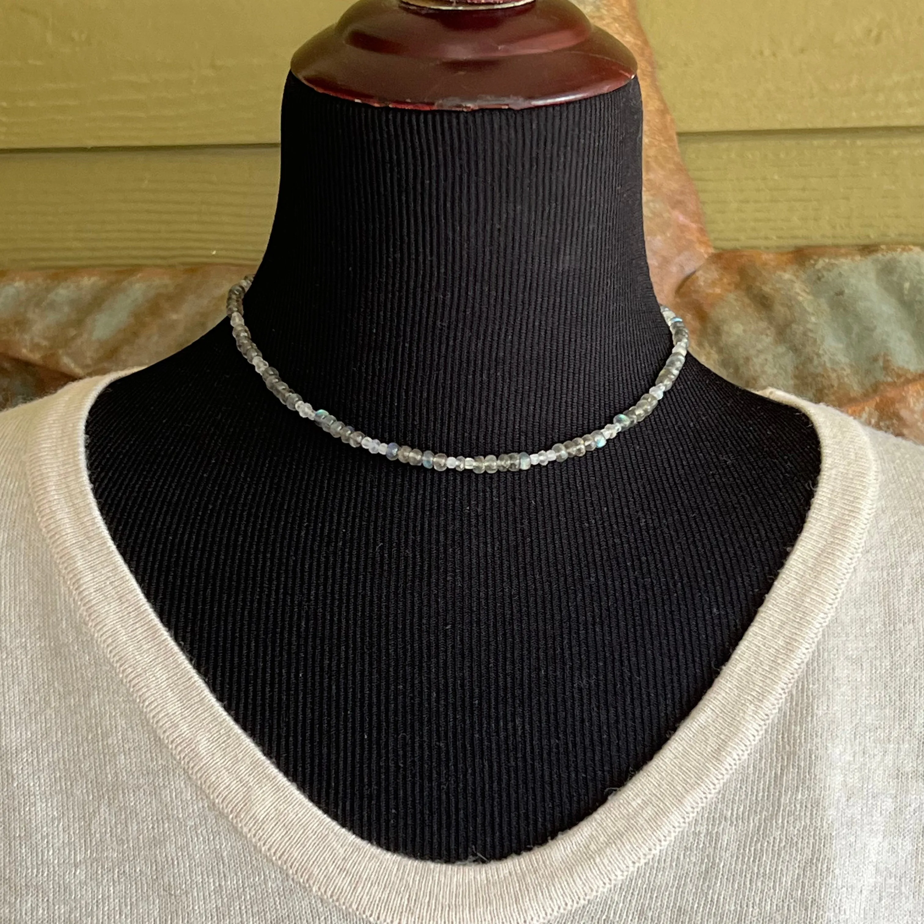 Labradorite and Moonstone Choker