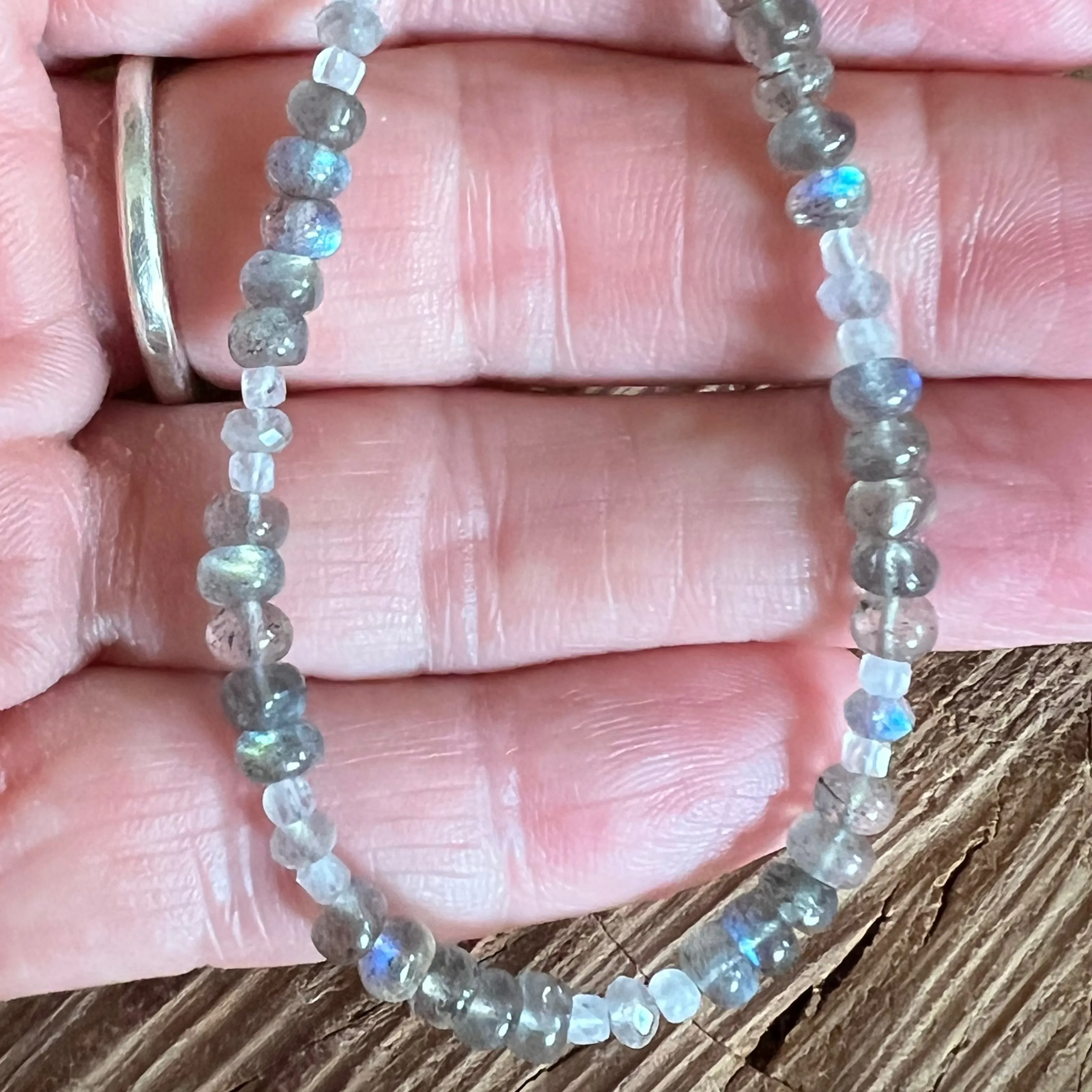 Labradorite and Moonstone Choker