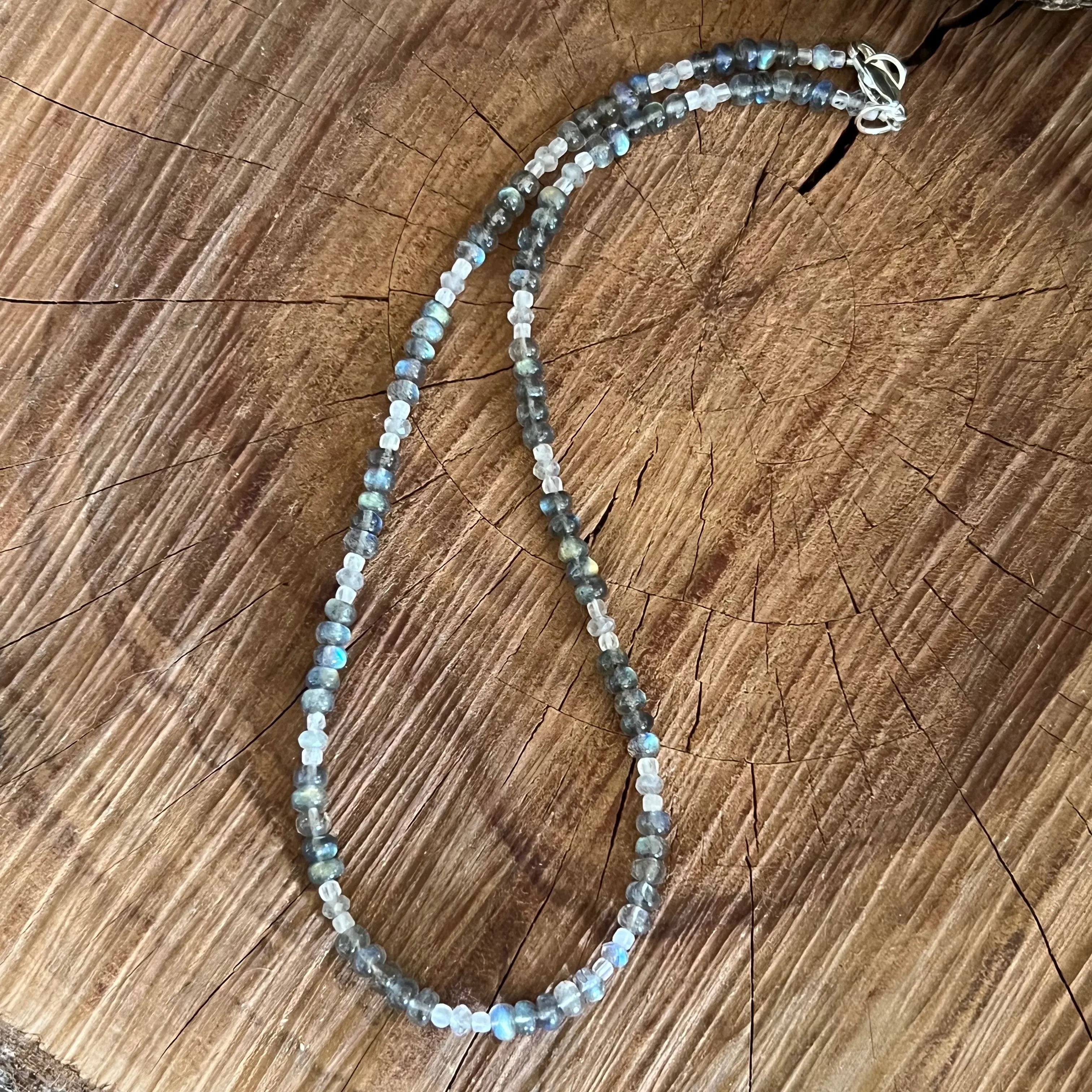 Labradorite and Moonstone Choker