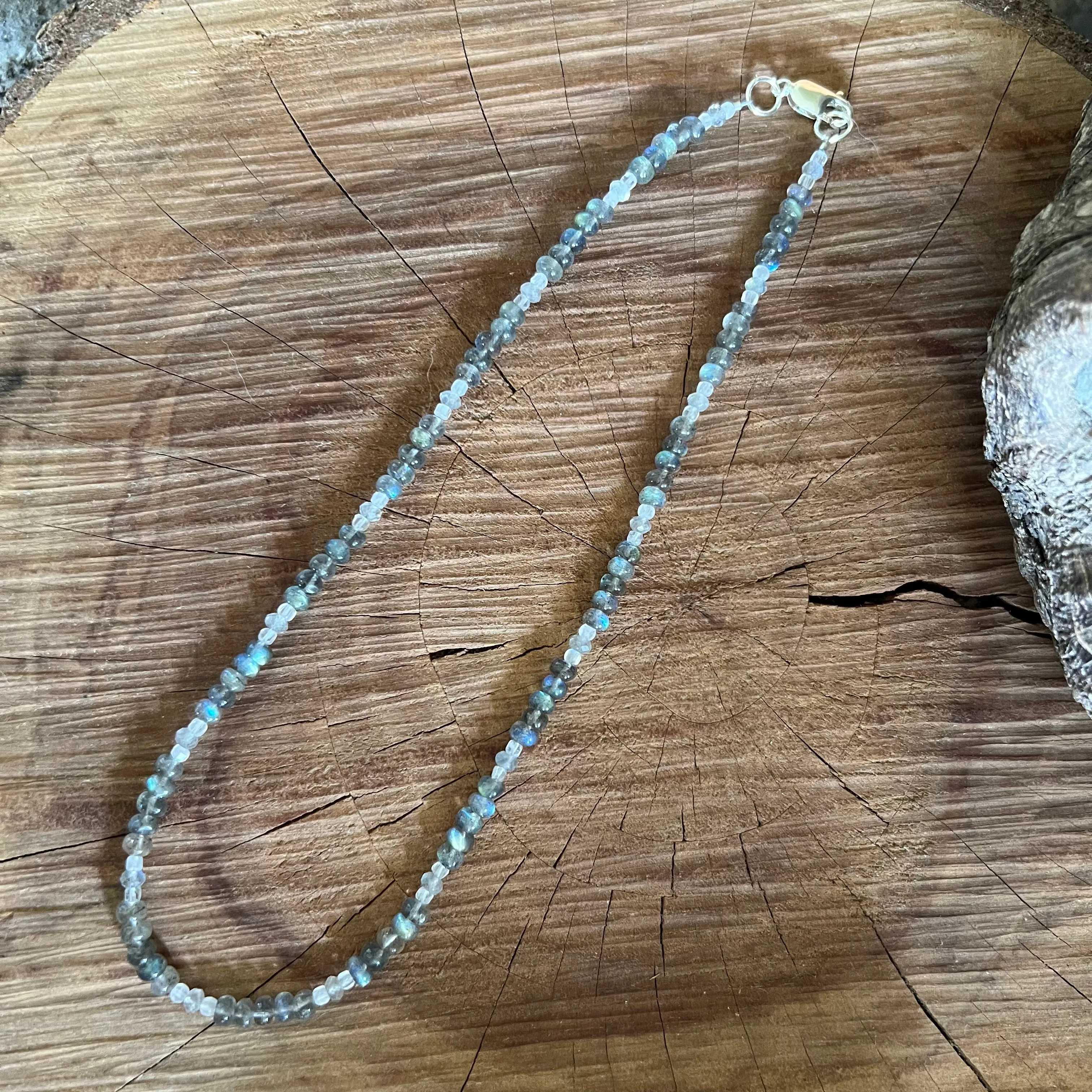 Labradorite and Moonstone Choker