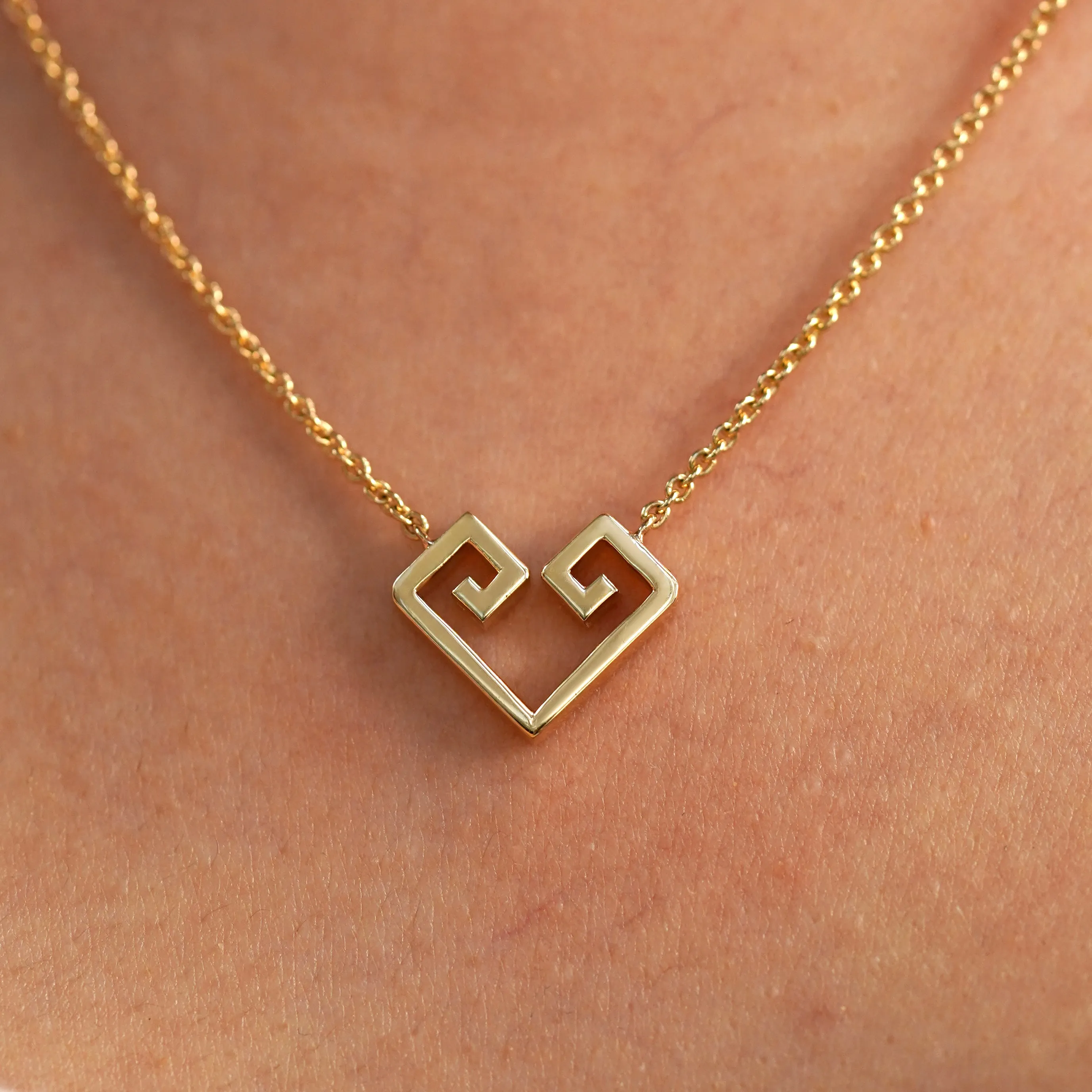 Large Chere Heart Necklace