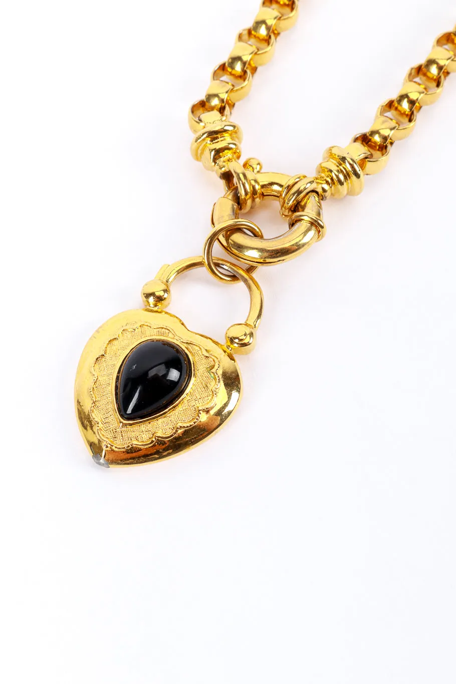 Long Heart Pendant Necklace