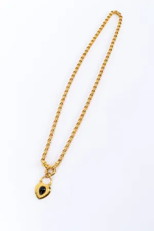 Long Heart Pendant Necklace