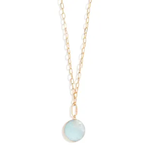 Long stone Necklace (2 colors)