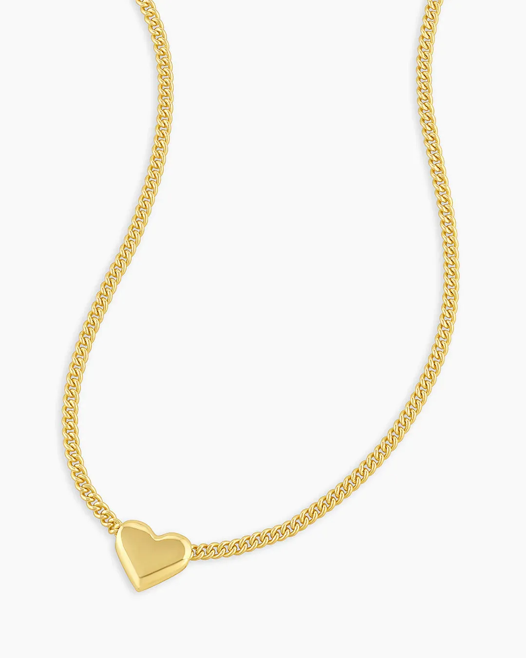 Lou Helium Heart Necklace-Gold