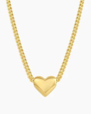 Lou Helium Heart Necklace-Gold