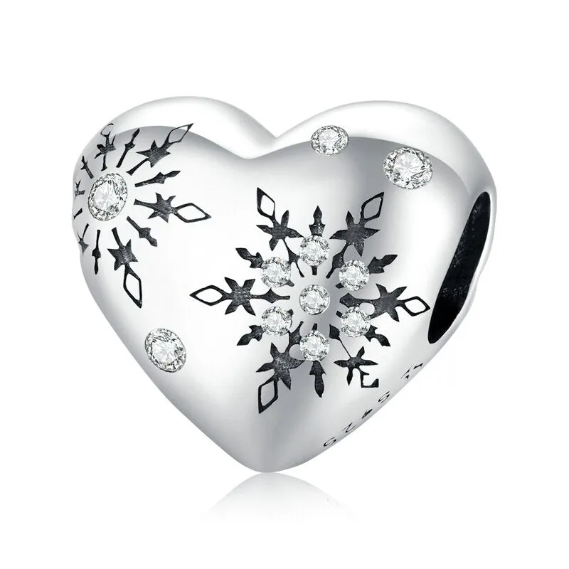 Love Wings & Snowflake Romantic Charms