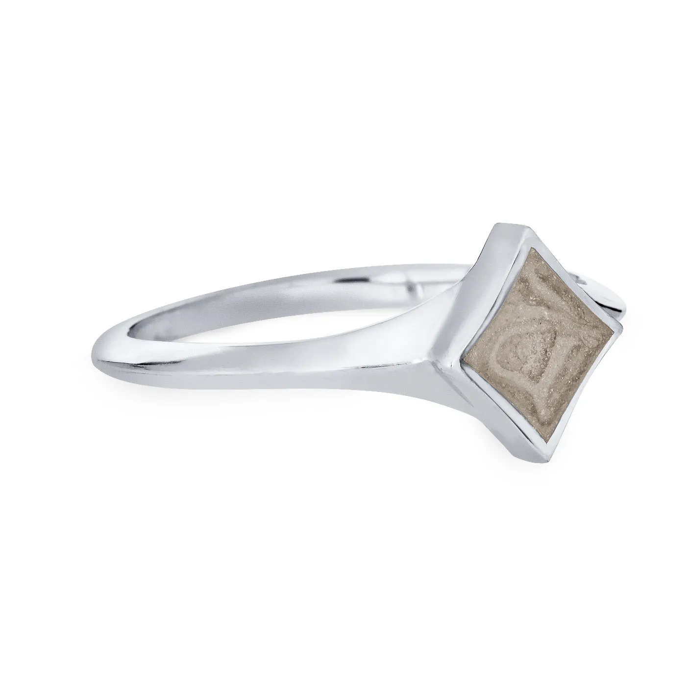 Luminary Cremation Ring in 14K White Gold