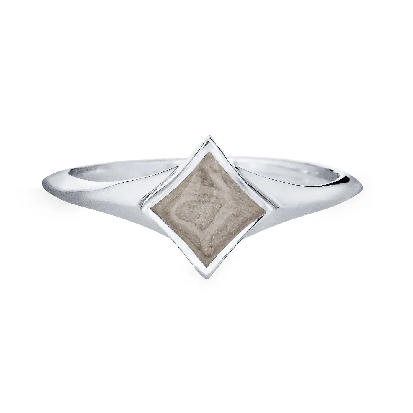 Luminary Cremation Ring in 14K White Gold