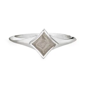 Luminary Cremation Ring in Sterling Silver