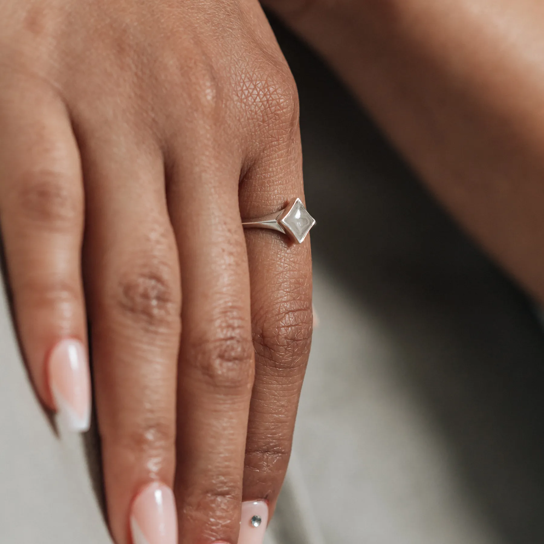 Luminary Cremation Ring in Sterling Silver