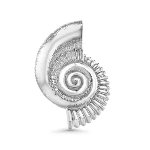 Luminesce Shell Necklace/Brooch in White Rhodium