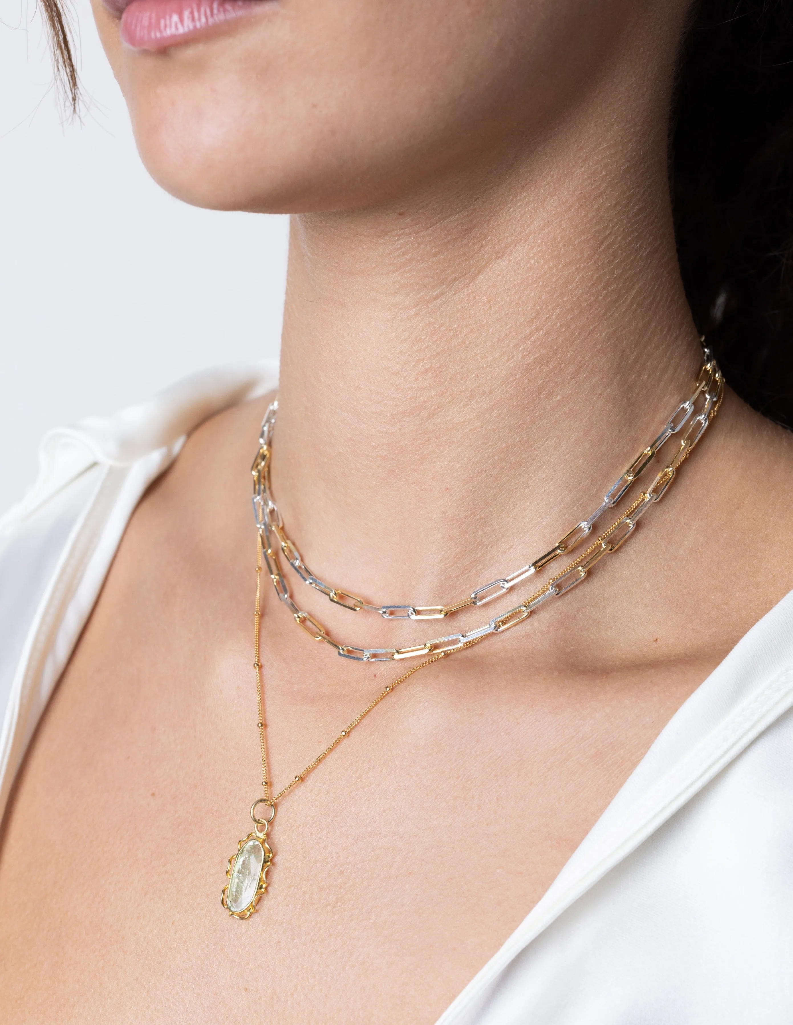 LUX Green Kyanite Necklace
