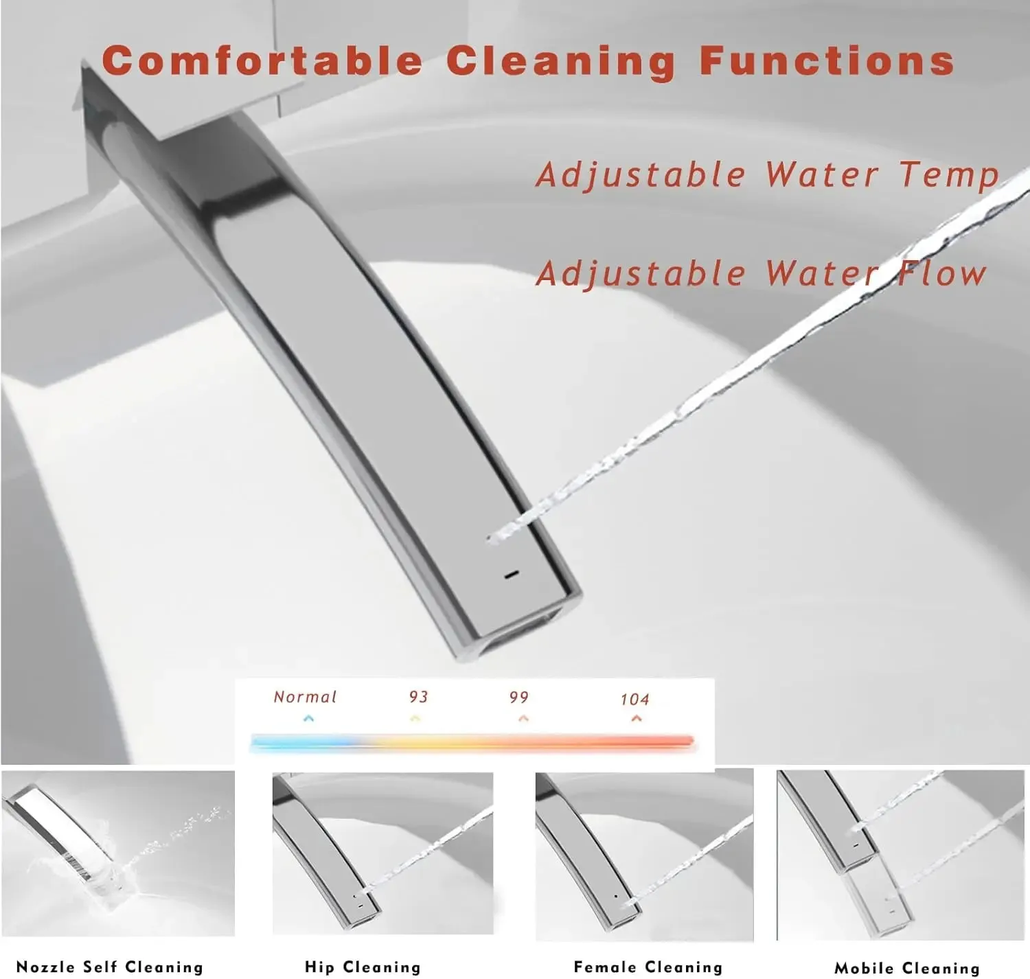 Luxury Smart Toilet With Bidet Seat