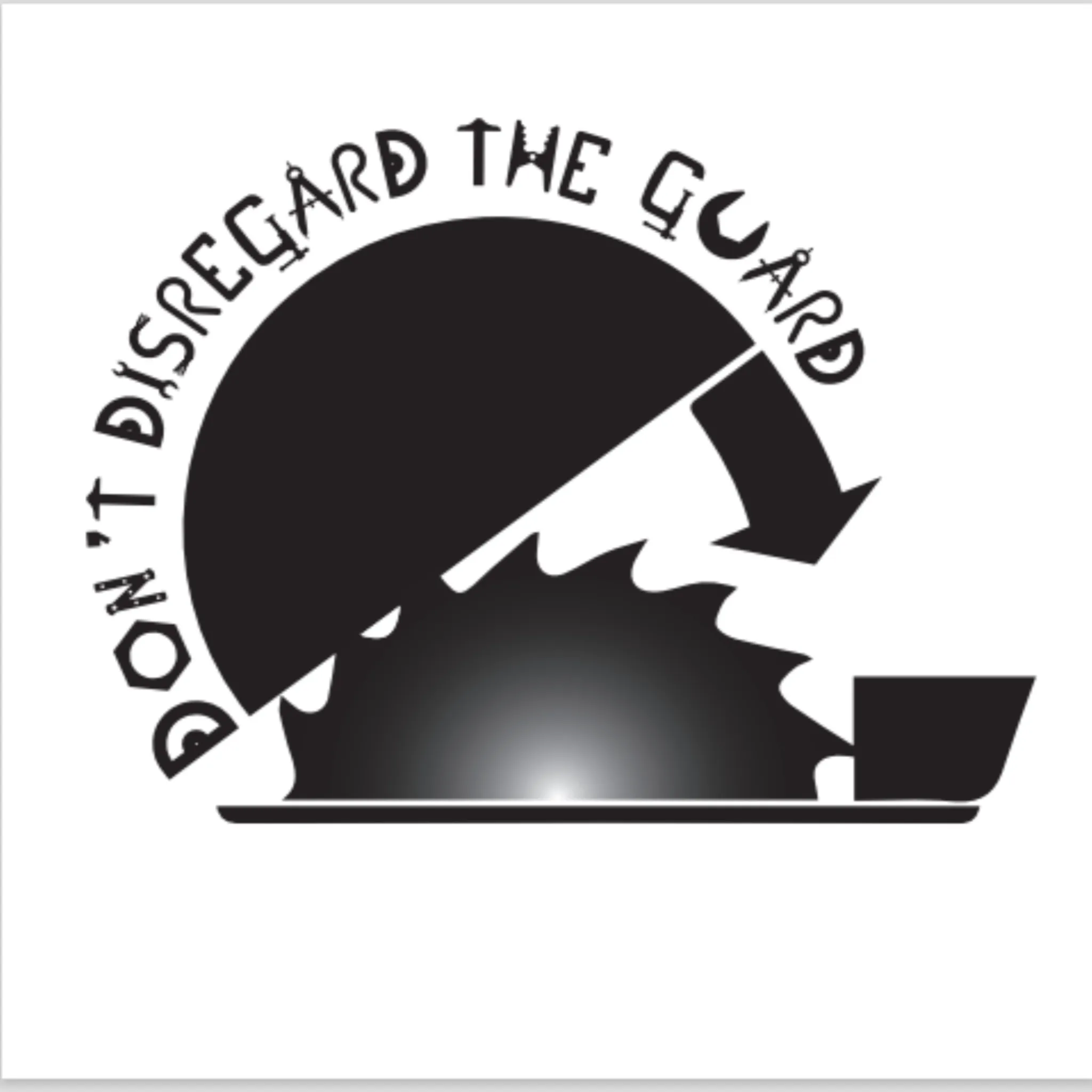 Machine Guarding Hard Hat Decal  - #404119