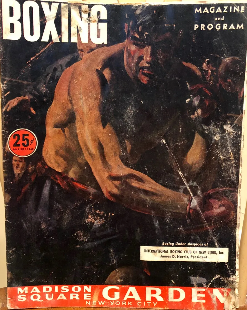 Madison Square Garden Vintage boxing magazine and program