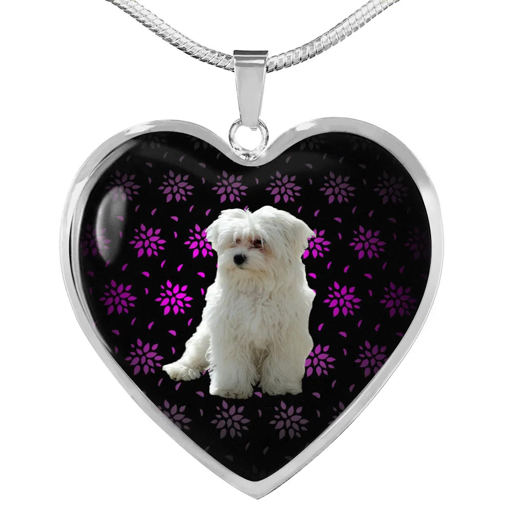 Maltese Heart Necklace