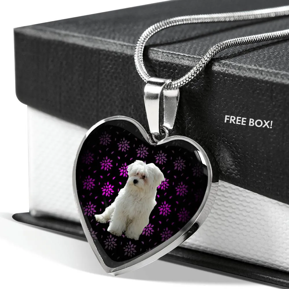 Maltese Heart Necklace