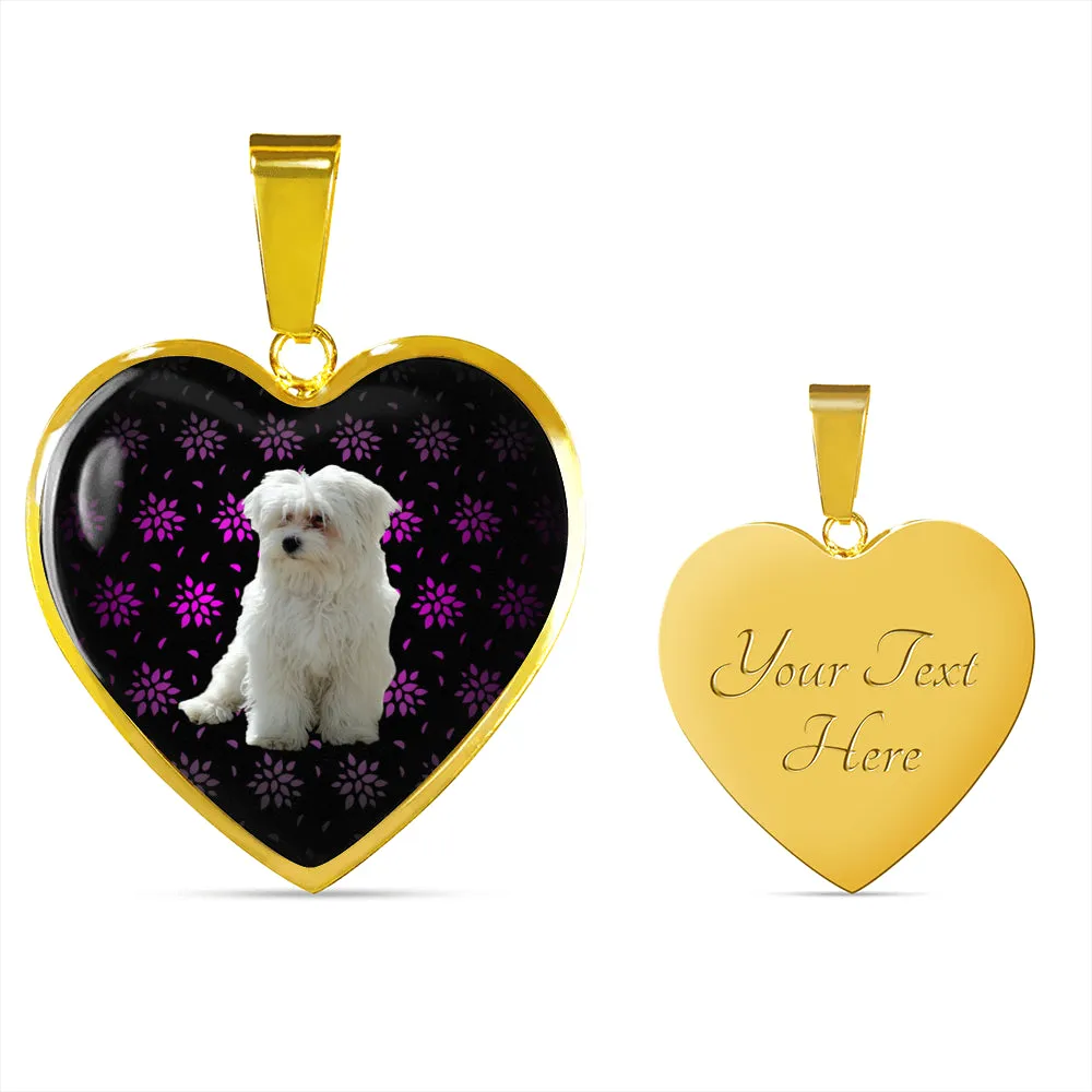 Maltese Heart Necklace