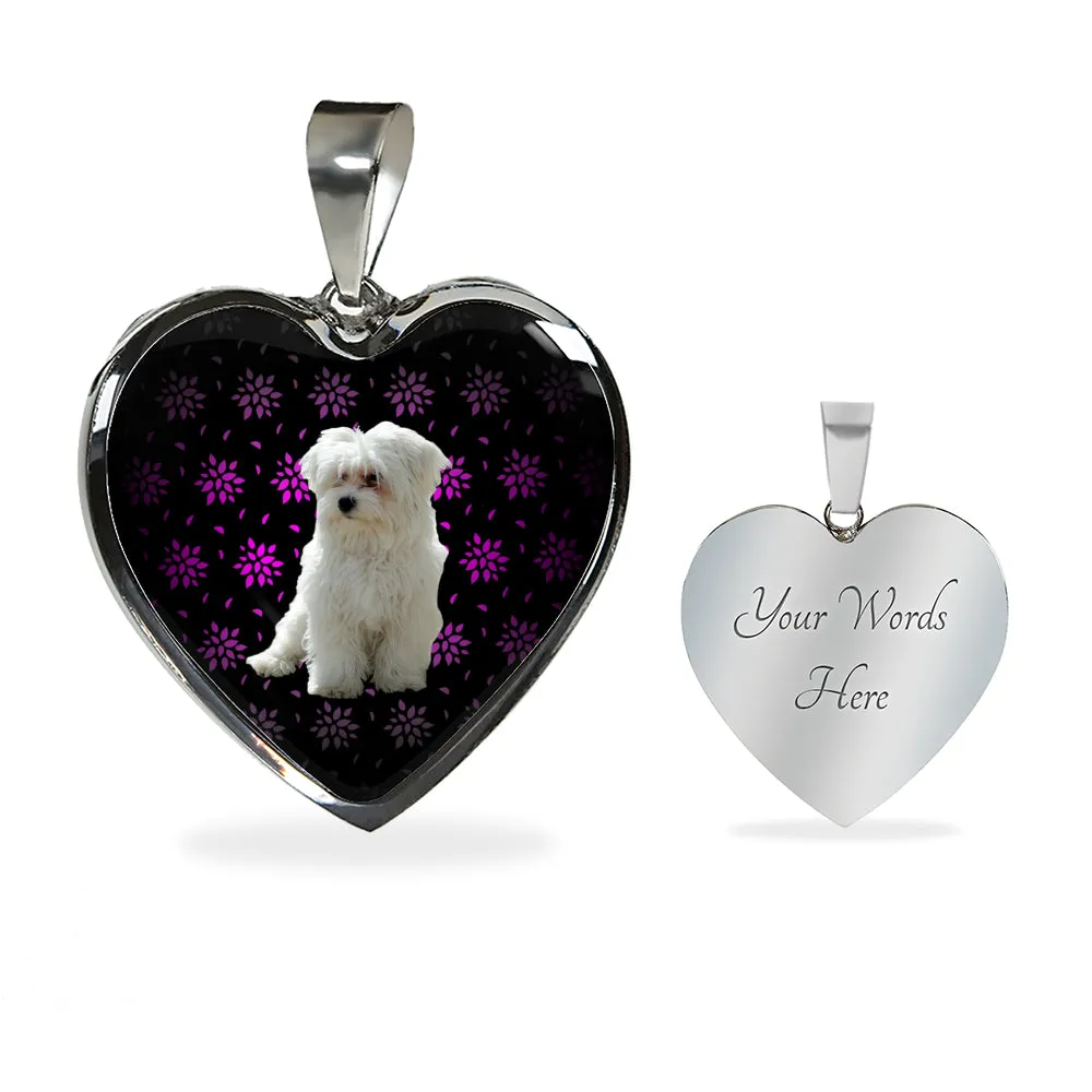 Maltese Heart Necklace