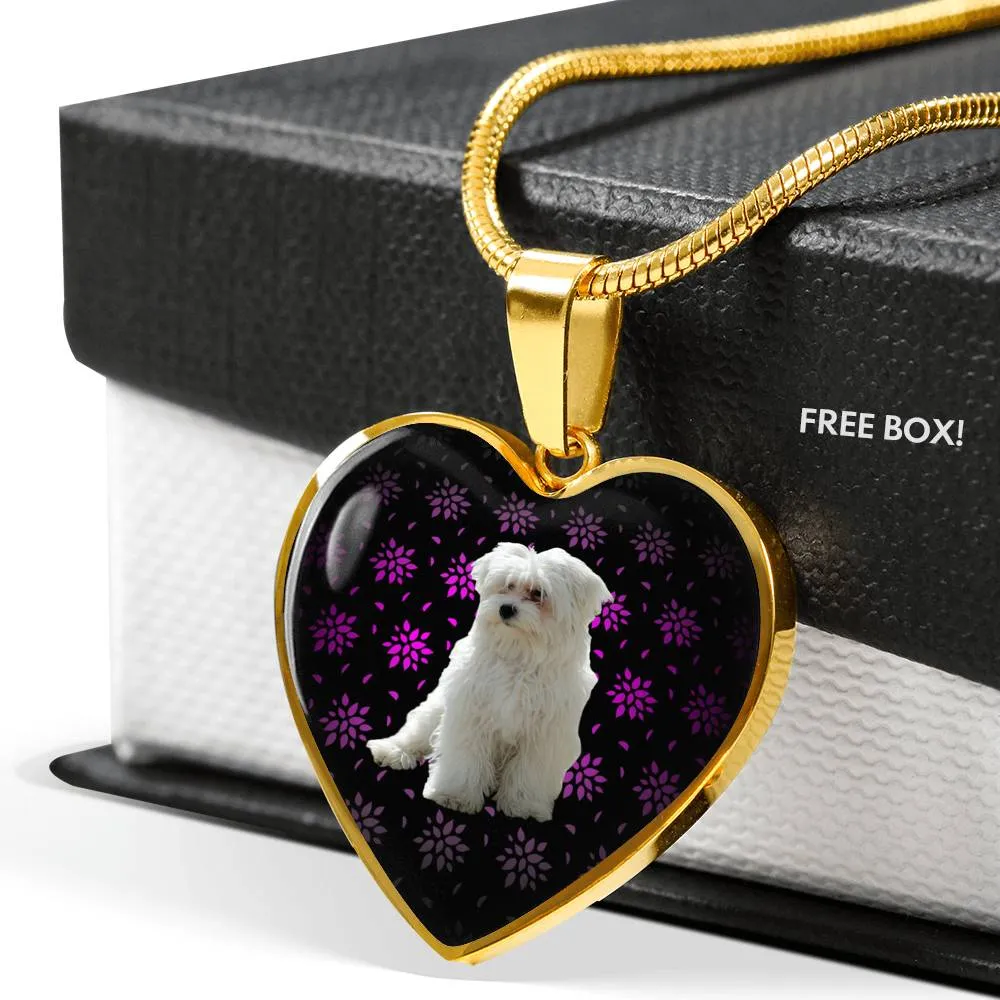 Maltese Heart Necklace