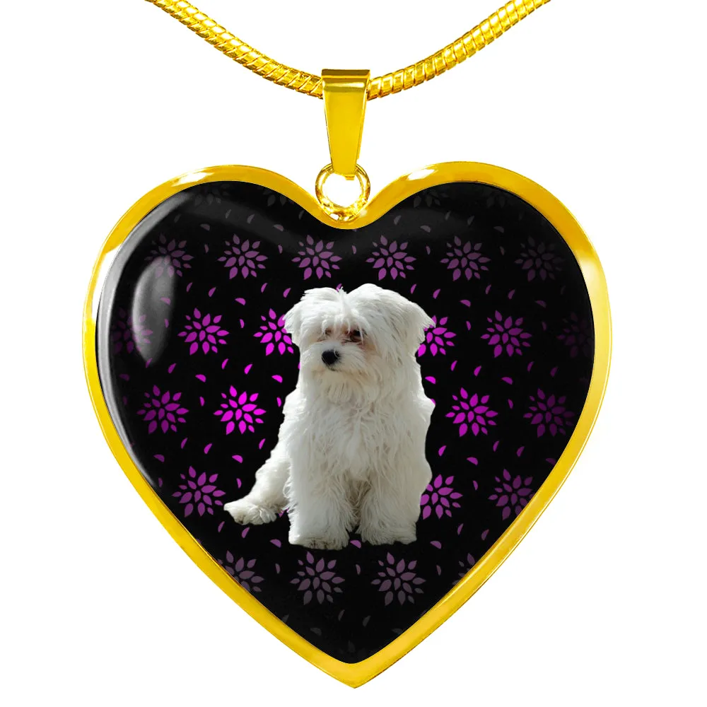 Maltese Heart Necklace