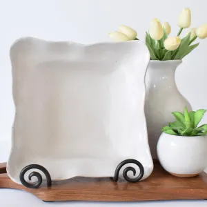 Medium Square Bowl Simply White