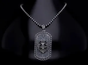 Men’s Sterling Silver Double Headed Eagle Necklace