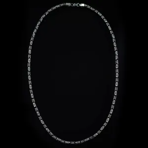 Men’s Sterling Silver Oxidized Necklace