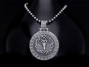 Men’s Sterling Silver Tree of Life Necklace