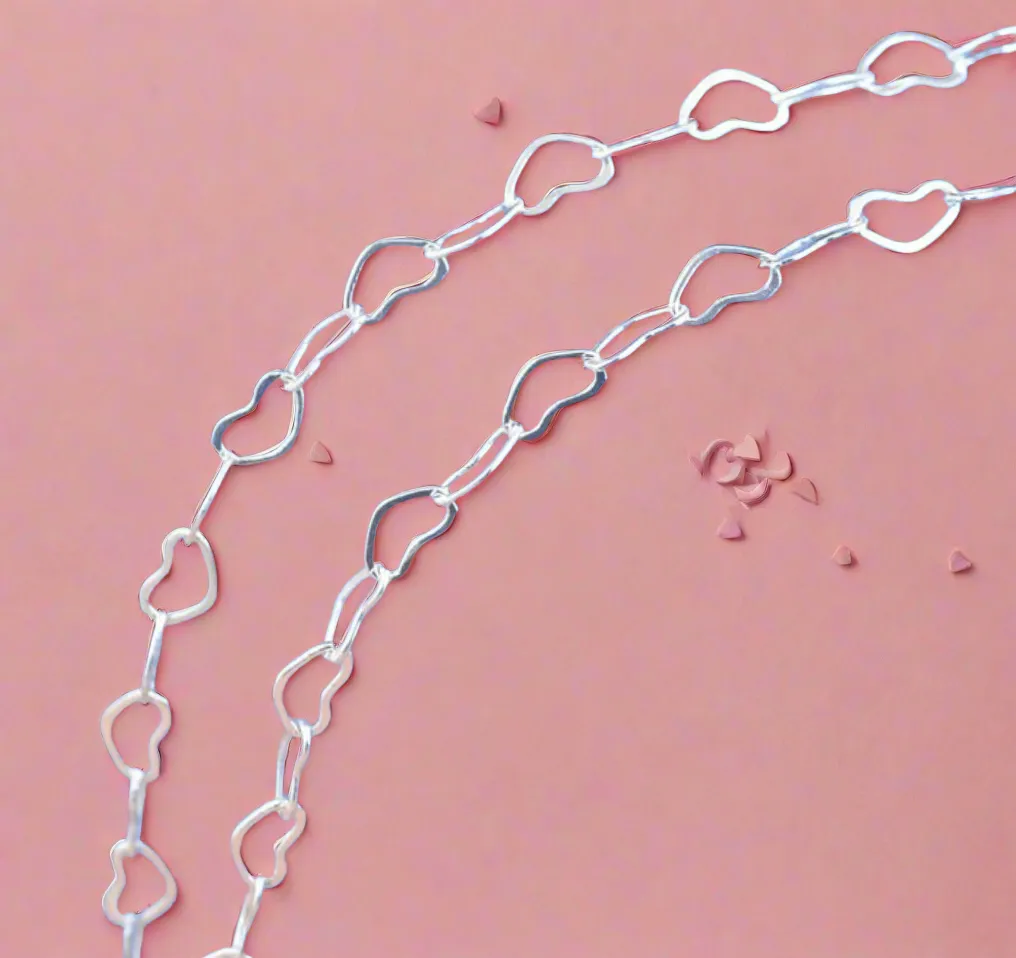 Mini Hearts Chain Necklace
