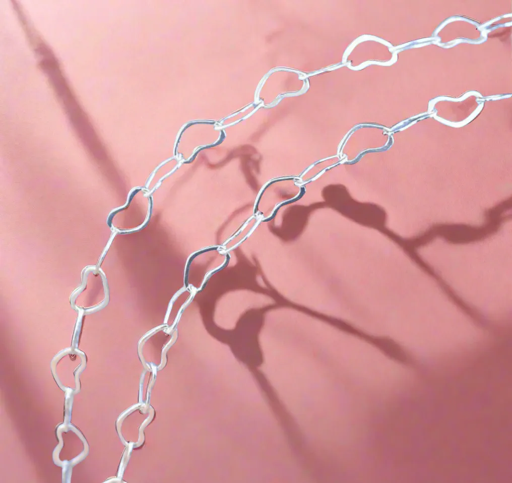 Mini Hearts Chain Necklace